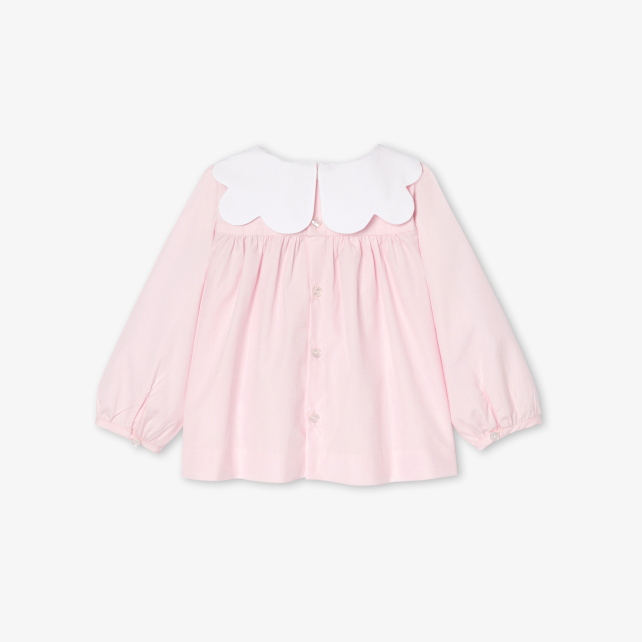 Baby girl blouse in poplin