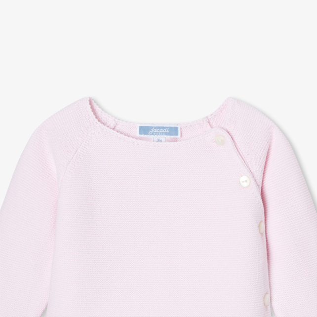 Körpə qız üçün trikotaj dəst (qarma tikişli)