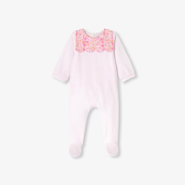 Baby girl velvet pyjamas