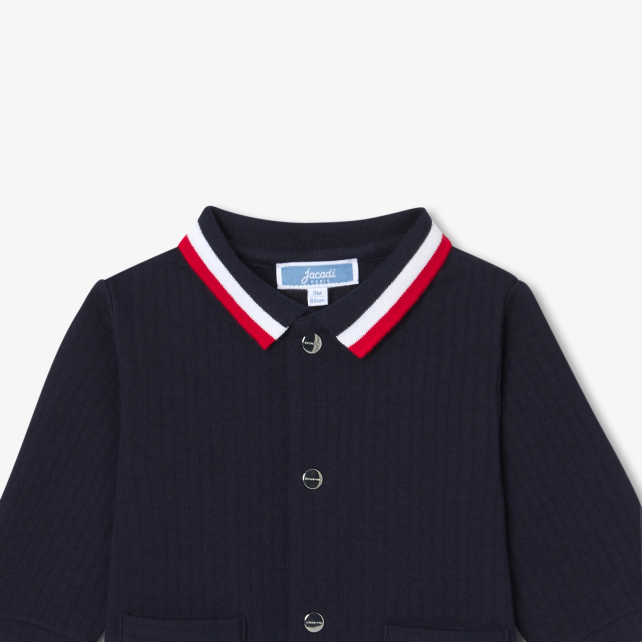 Baby boy jumpsuit in quilted jersey