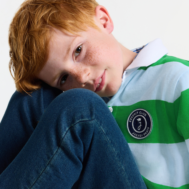 Oğlan üçün pambıq polo köynək