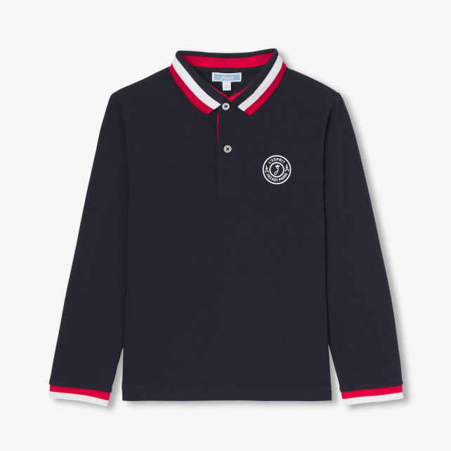 Boy polo shirt in cotton piqué