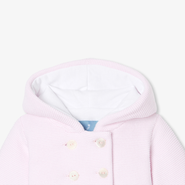 Baby girl lined burnous jacket