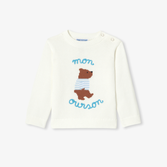 Baby boy cotton jumper