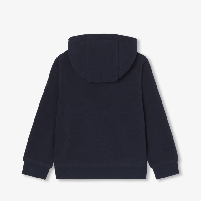 Boy zip-up fleece sweatshirt