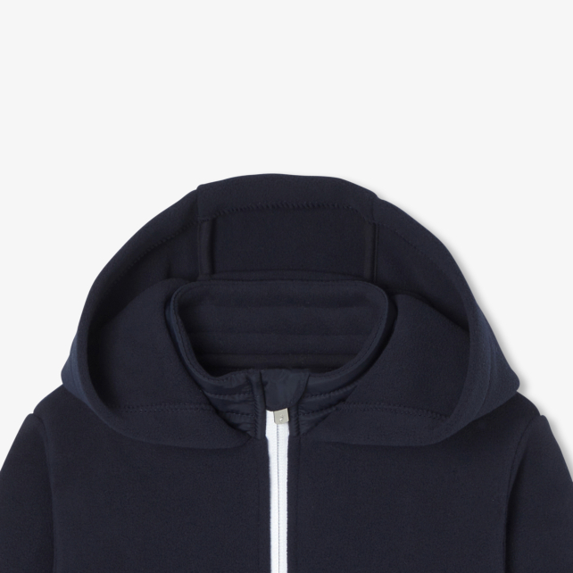 Boy zip-up fleece sweatshirt