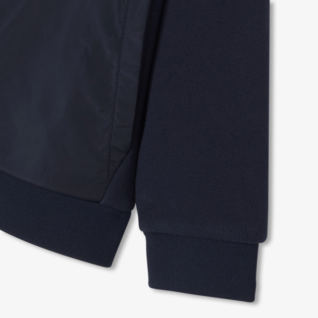 Boy zip-up fleece sweatshirt