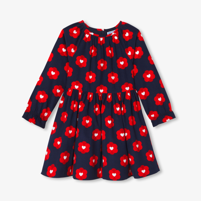 Girl dress in milleraies velvet 