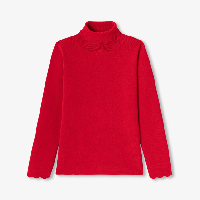 Girl turtleneck sweater
