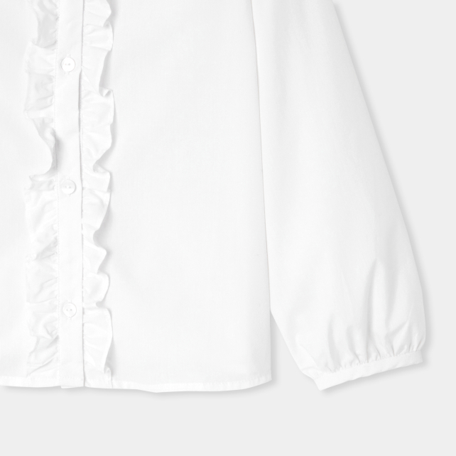 Qız üçün poplin köynək