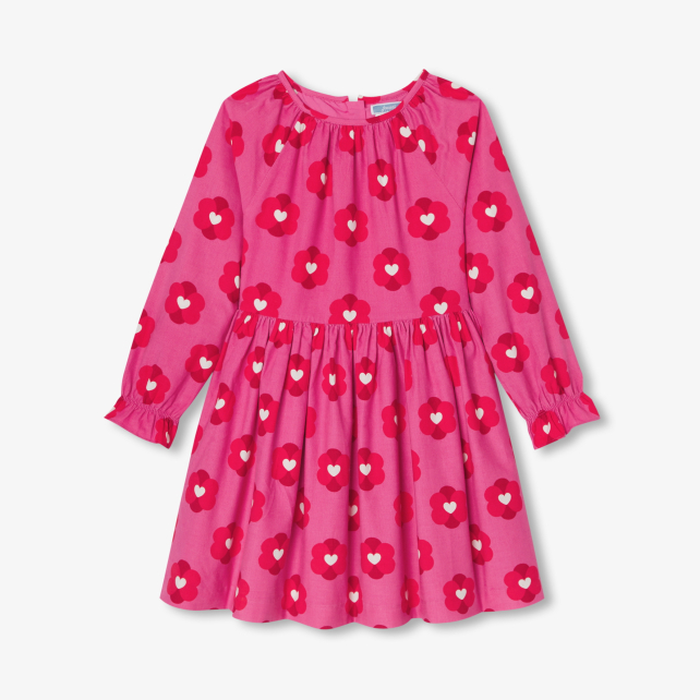 Girl dress in milleraies velvet 