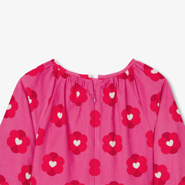 Girl dress in milleraies velvet 