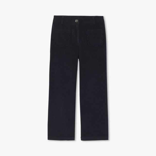 Girl velvet milleraies trousers 
