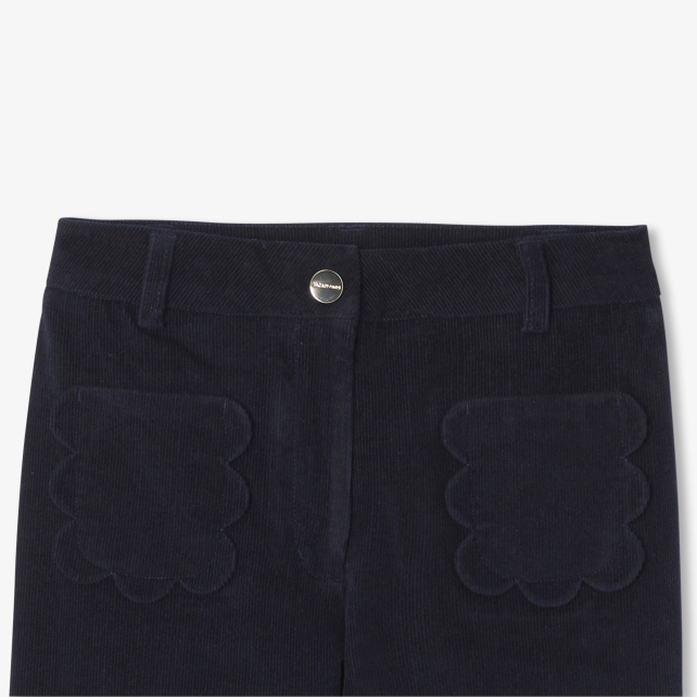 Girl velvet milleraies trousers 