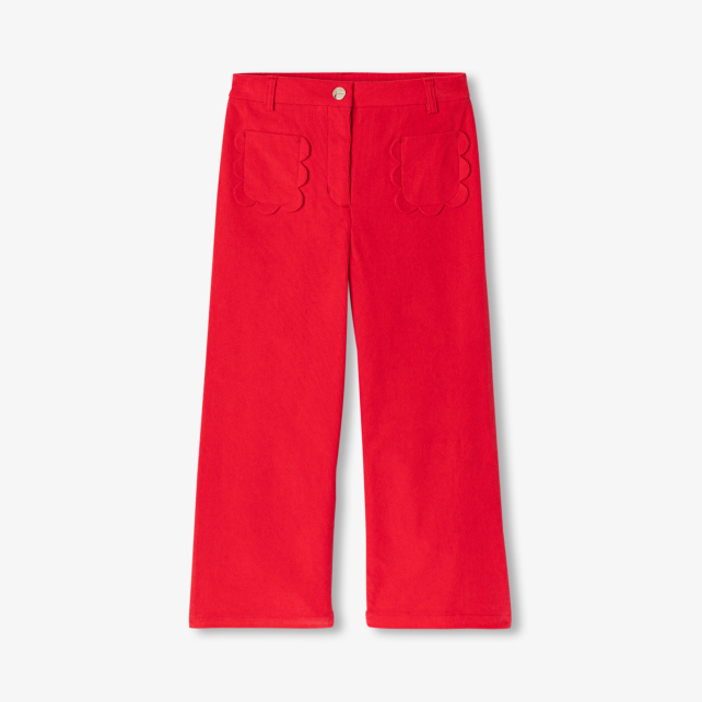 Girl velvet milleraies trousers 