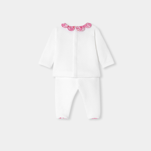 Baby girl comfort set in double sided jersey