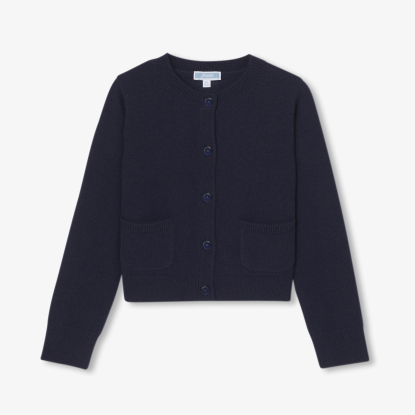 Girl wool and cashmere cardigan
