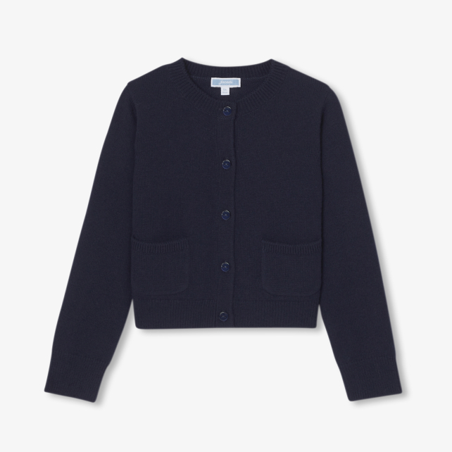 Girl wool and cashmere cardigan