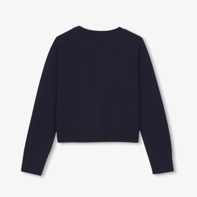 Girl wool and cashmere cardigan