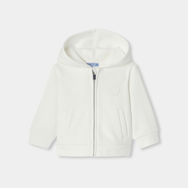 Baby boy fleece zip-up sweatshirt