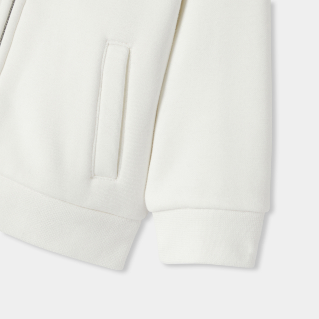 Baby boy fleece zip-up sweatshirt