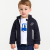 Baby boy fleece zip-up sweatshirt