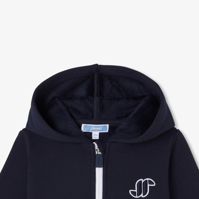 Baby boy fleece zip-up sweatshirt