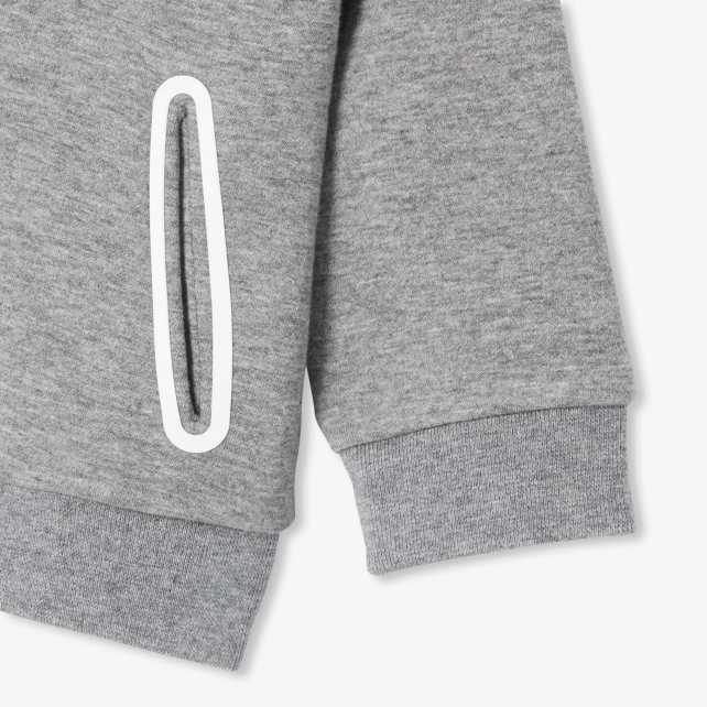 Baby boy fleece zip-up sweatshirt