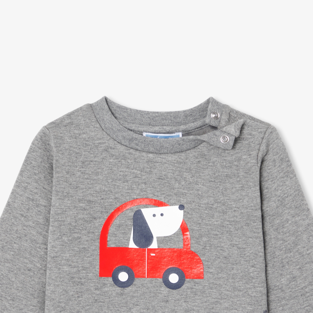 Baby boy fleece sweatshirt