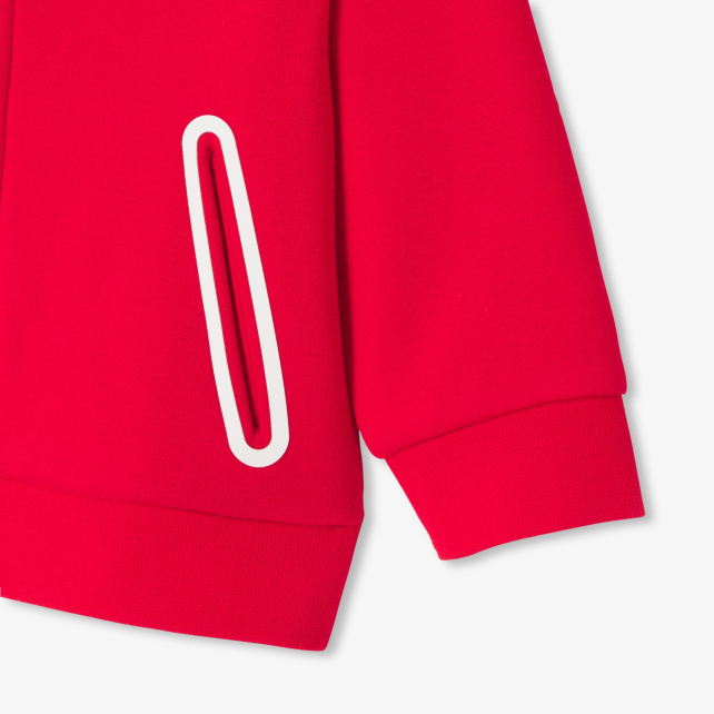 Baby boy fleece zip-up sweatshirt