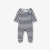 Baby boy pyjamas in striped fleece