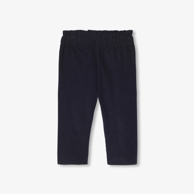 Baby girl trousers in milleraies velvet