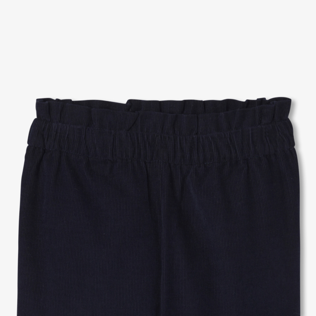 Baby girl trousers in milleraies velvet