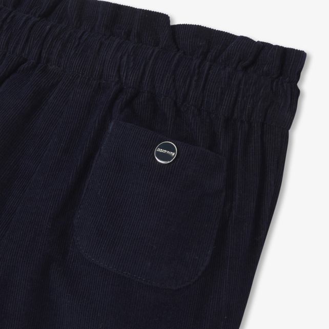 Baby girl trousers in milleraies velvet