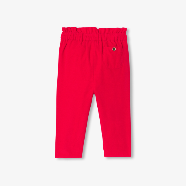 Baby girl trousers in milleraies velvet
