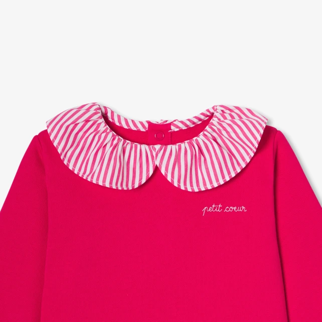 Baby girl fleece sweater