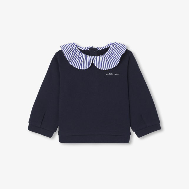 Baby girl fleece sweater