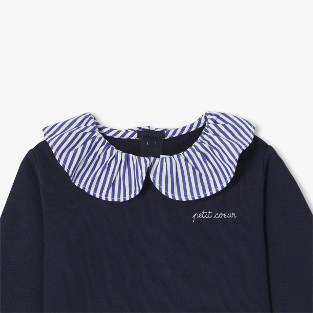 Baby girl fleece sweater