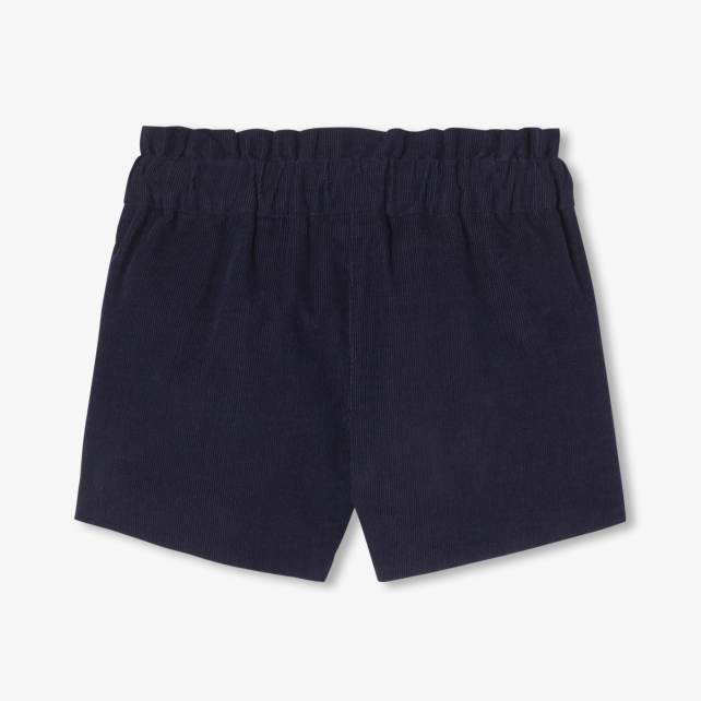 Baby girl shorts in milleraies velvet