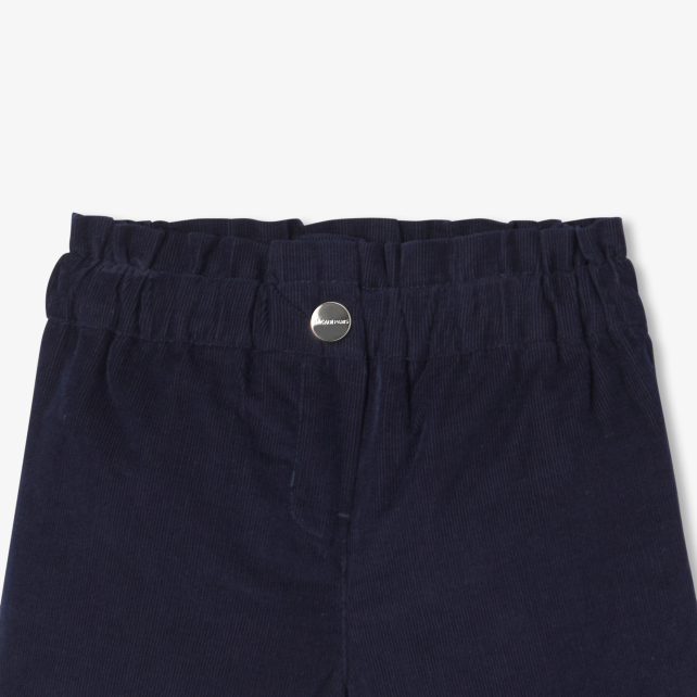 Baby girl shorts in milleraies velvet