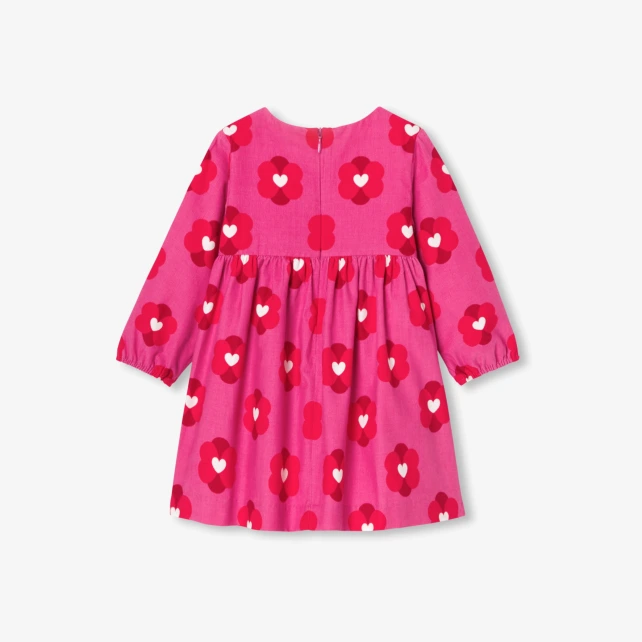 Baby girl dress in velvet milleraies