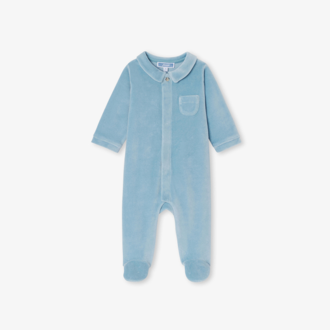 Baby boy velvet pyjamas
