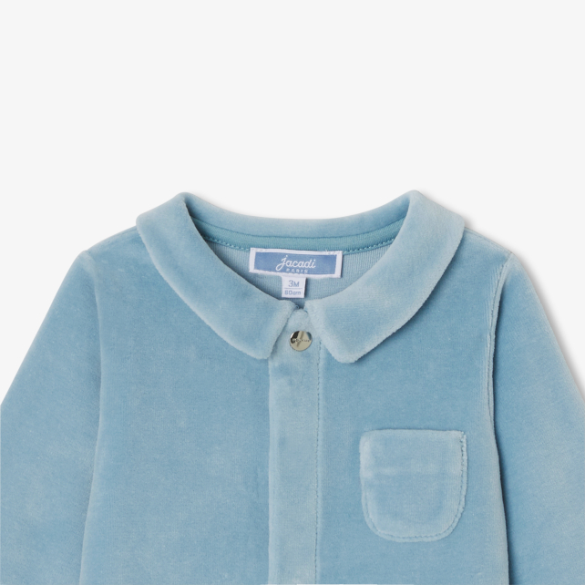 Baby boy velvet pyjamas