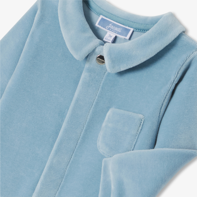 Baby boy velvet pyjamas