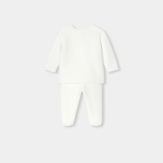 Baby cotton garter-stitch  set