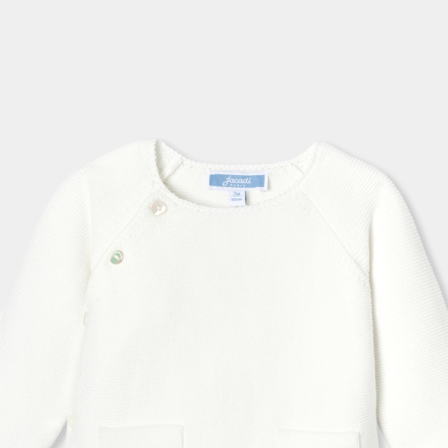 Baby cotton garter-stitch  set