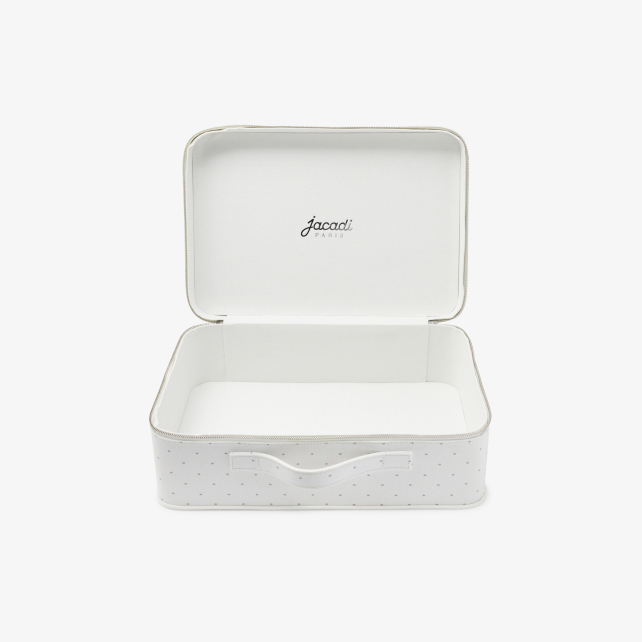 Baby large suitcase in coated cotton