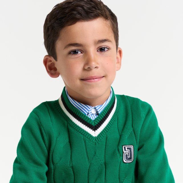 Children cotton cricket sweater