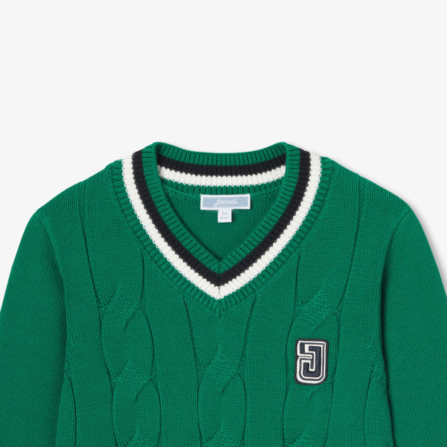 Children cotton cricket sweater