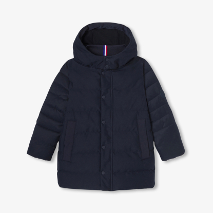 Boy flannel-effect down jacket